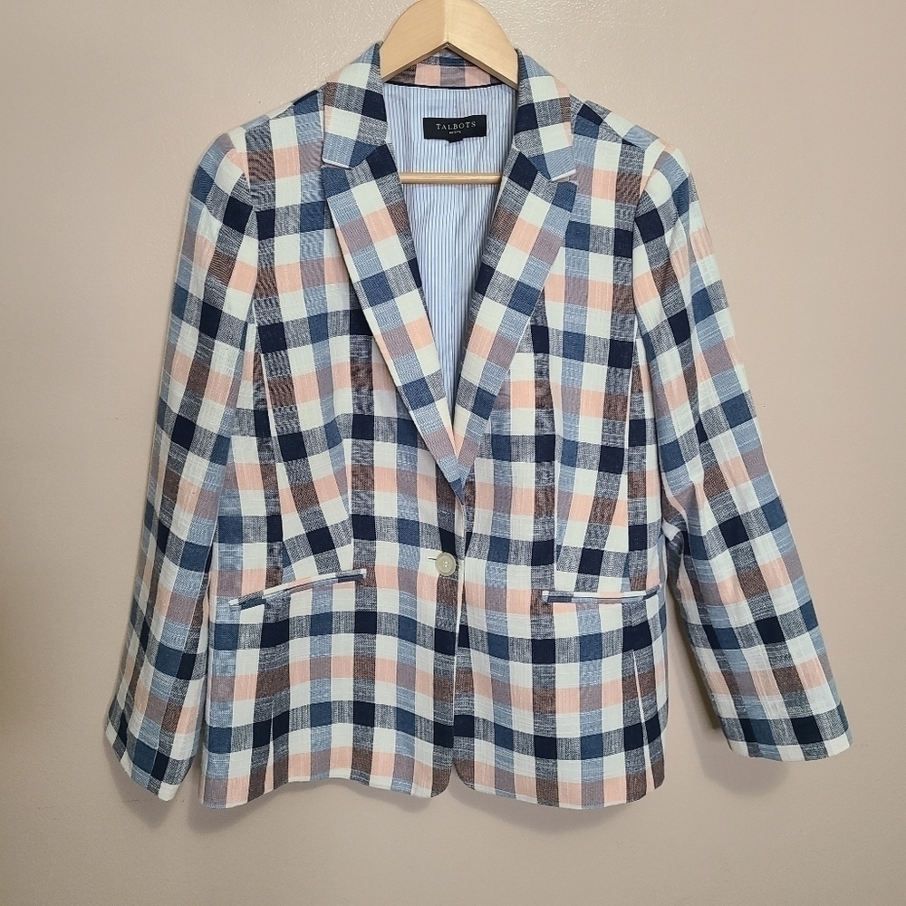 Talbots Plaid Blazer